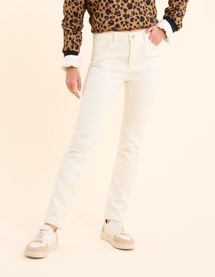 Ikks Jean Slim Blanc Cassé I.Code