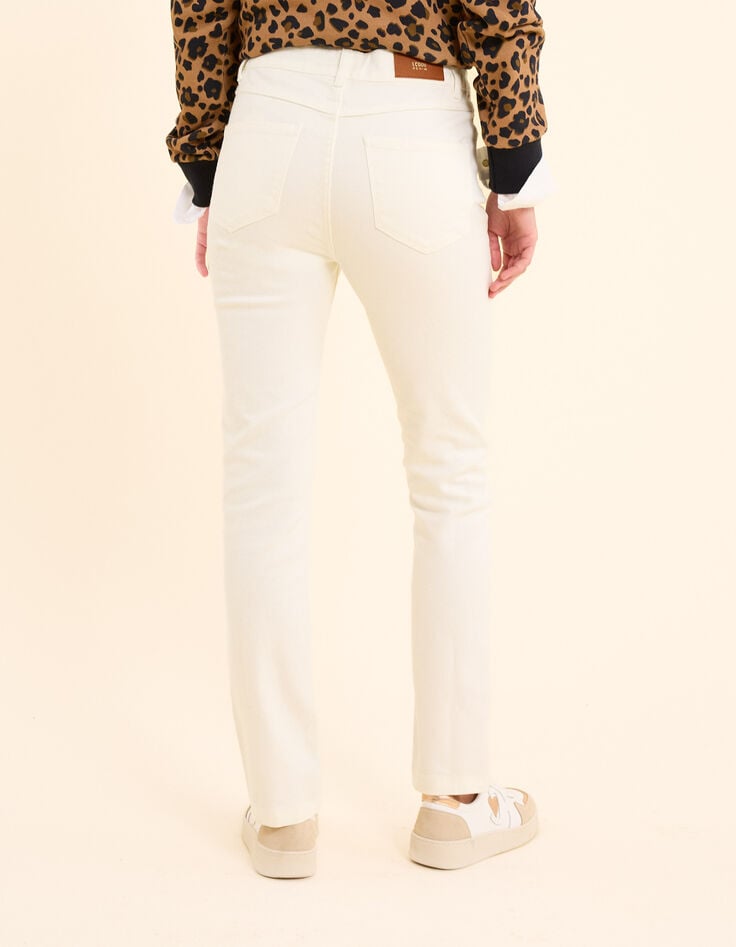 Ikks Jean Slim Blanc Cassé I.Code