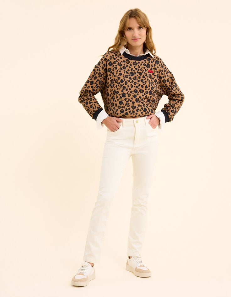 ikks Jean slim blanc cassé I.Code