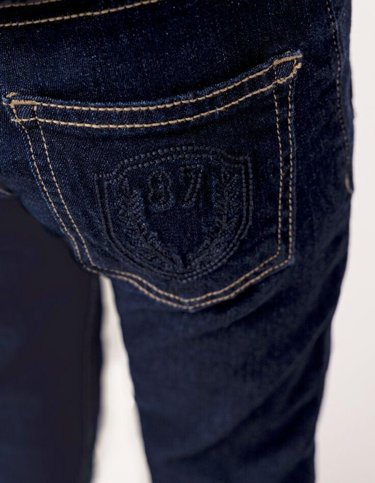 Ikks Jean SLIM Brut Avec Badge Et Broderie Garçon