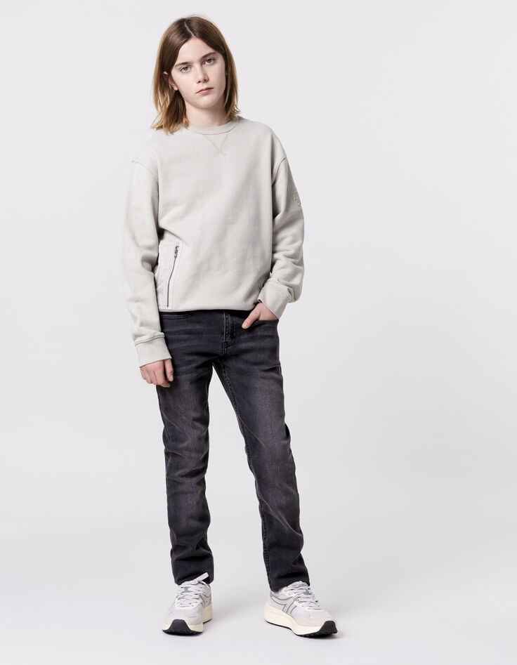 ikks Jean SLIM gris délavé garçon