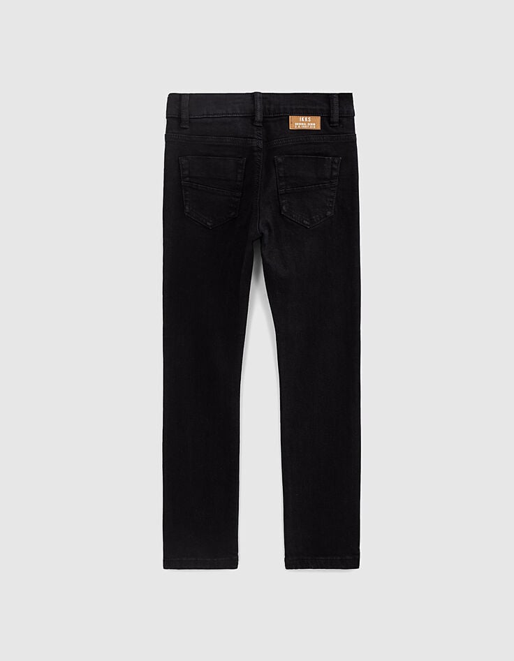 Ikks Jean Slim Noir Essentiel En Coton Bio Garçon