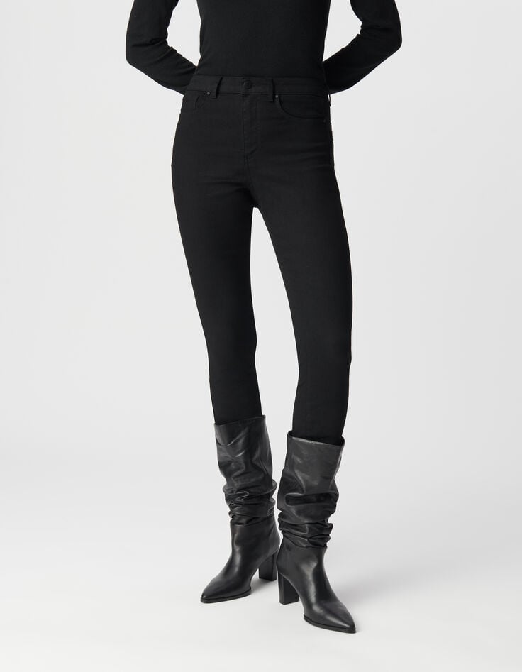 Ikks Jean Slim Noir Sculpt Up 7/8e Femme