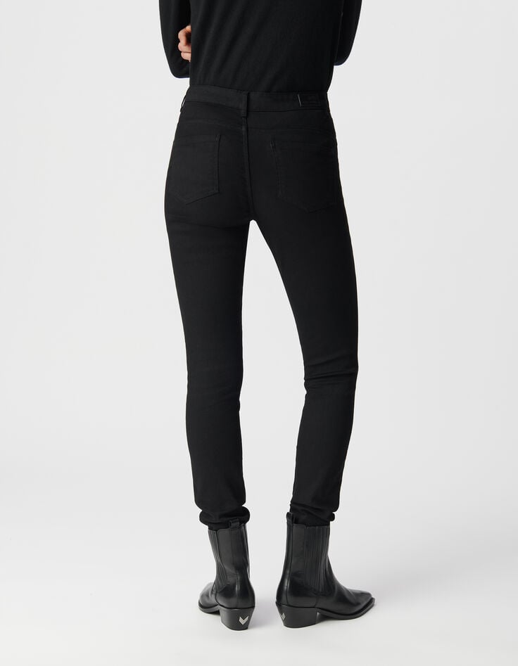 Ikks Jean Slim Noir Sculpt Up 7/8e Femme
