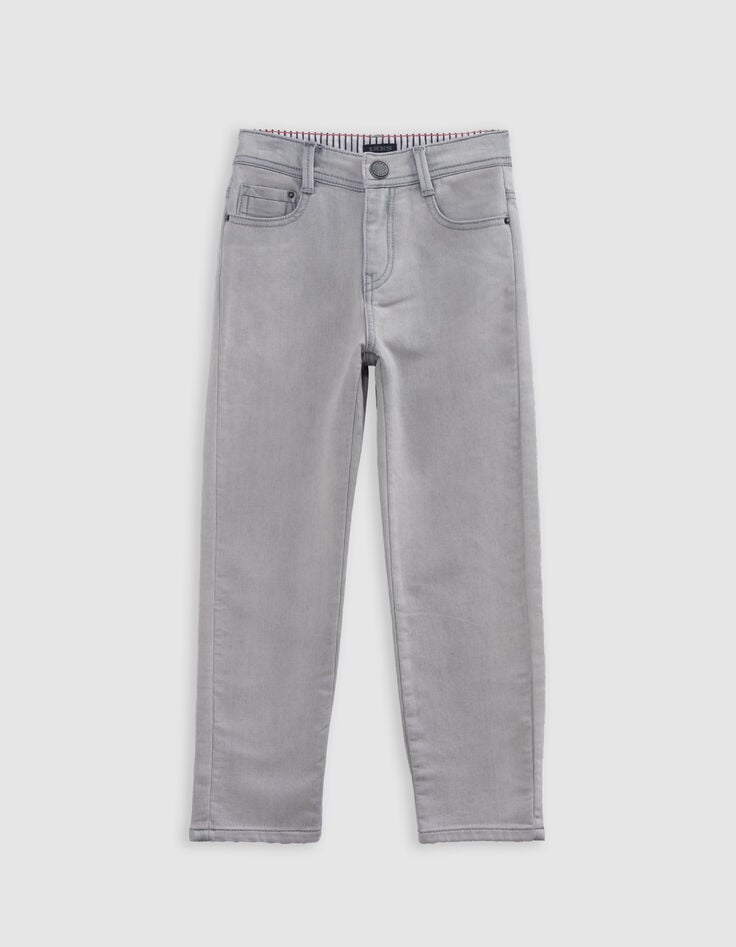 Ikks Jean STRAIGHT Gris Garçon