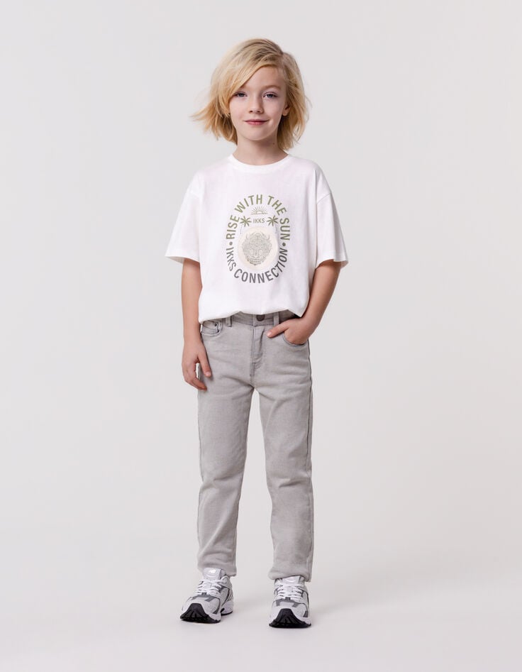 ikks Jean STRAIGHT gris garçon