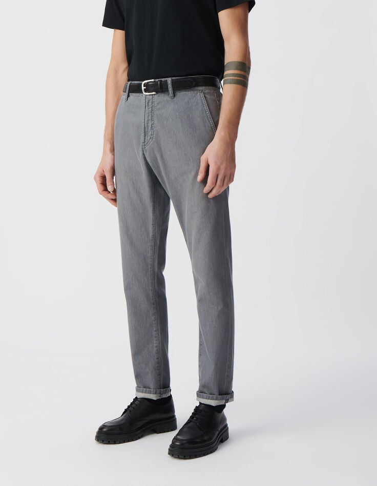 ikks Jean TAPERED gris Homme