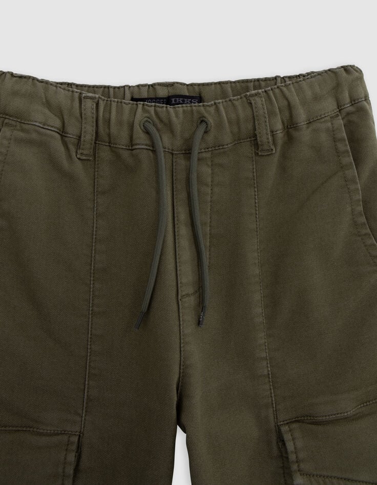 Ikks Jean Upcyclé JOGGER Kaki Esprit Battle Garçon