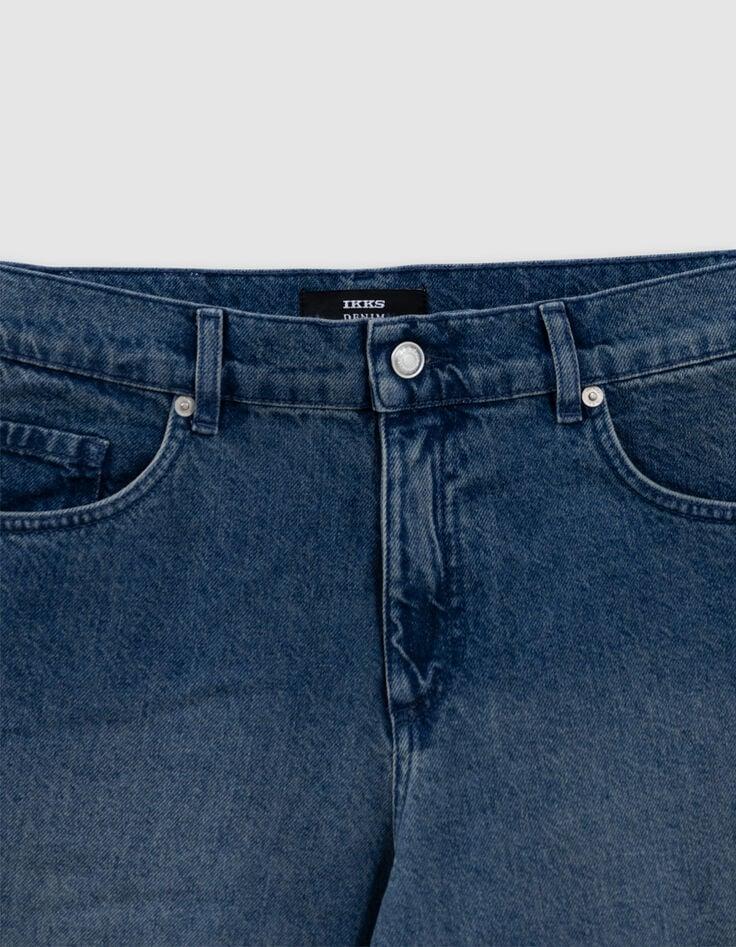 Ikks Jean Wide Leg Cropped Bleu Femme