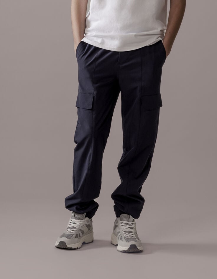 Ikks Jogger BATTLE Marine Nylon Garçon