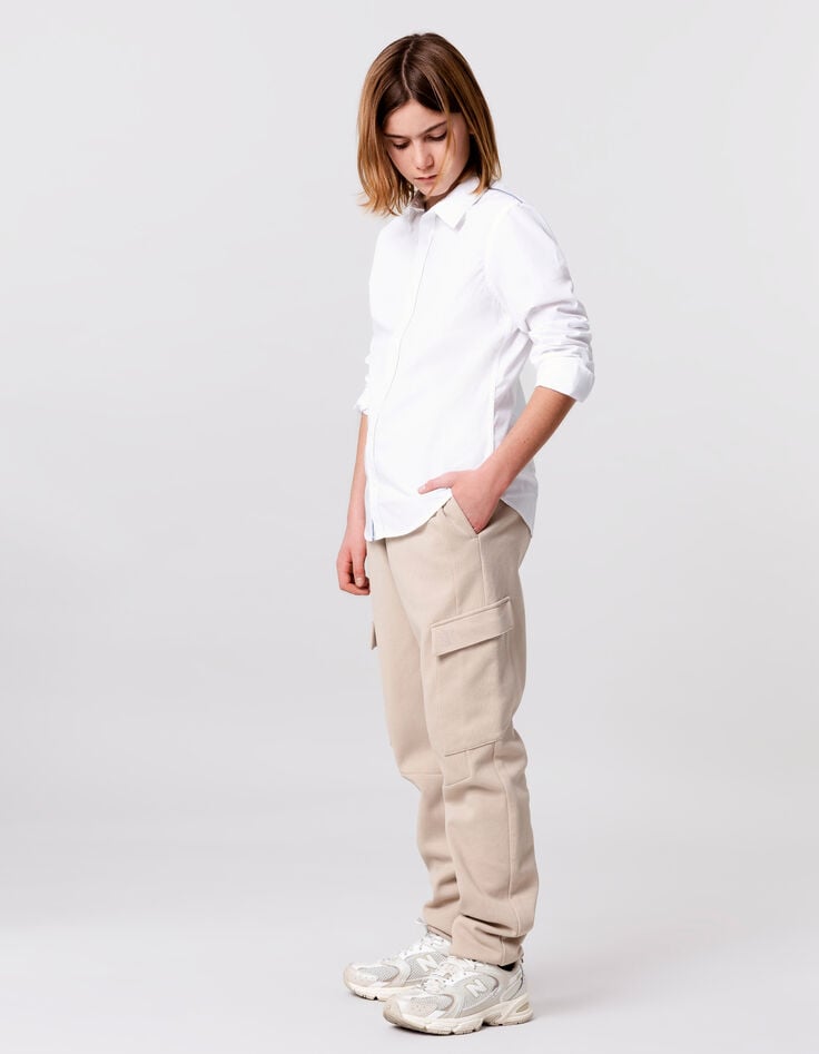 ikks Jogging BATTLE beige molleton piqué garçon