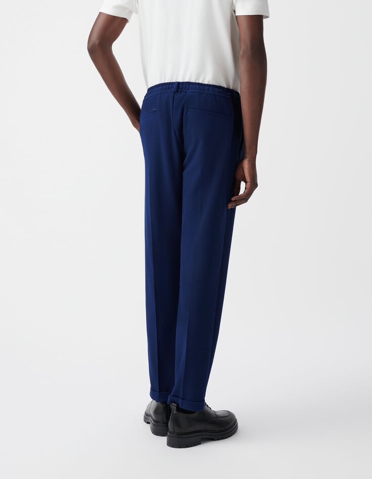 Ikks Jogpant Indigo Seersucker Homme