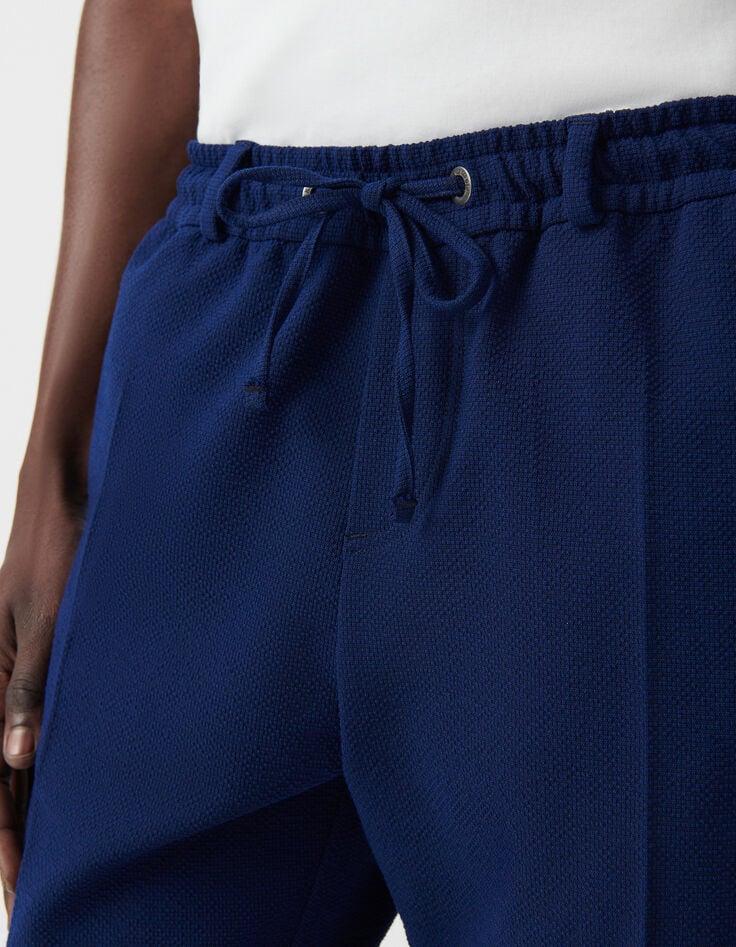 Ikks Jogpant Indigo Seersucker Homme