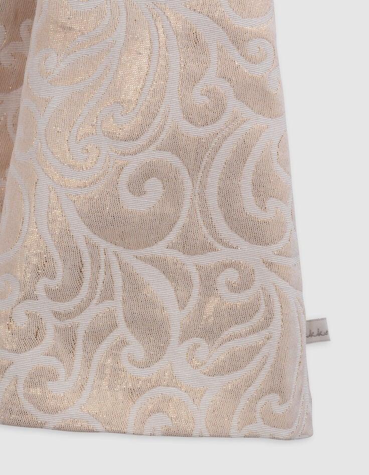 Ikks Jupe Courte Dorée Jacquard Baroque Fille