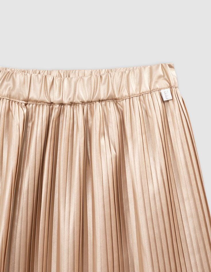 Ikks Jupe Courte Dorée Plissée Fille