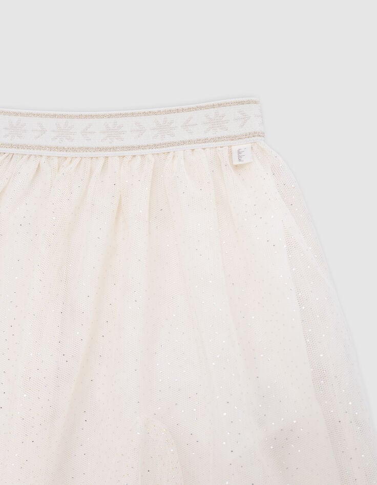 Ikks Jupe-tutu écrue Pailletée Fille