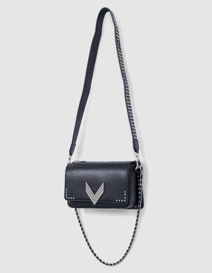 Ikks Le 111 BARBETTE Noir Cuir Décor Clous Femme