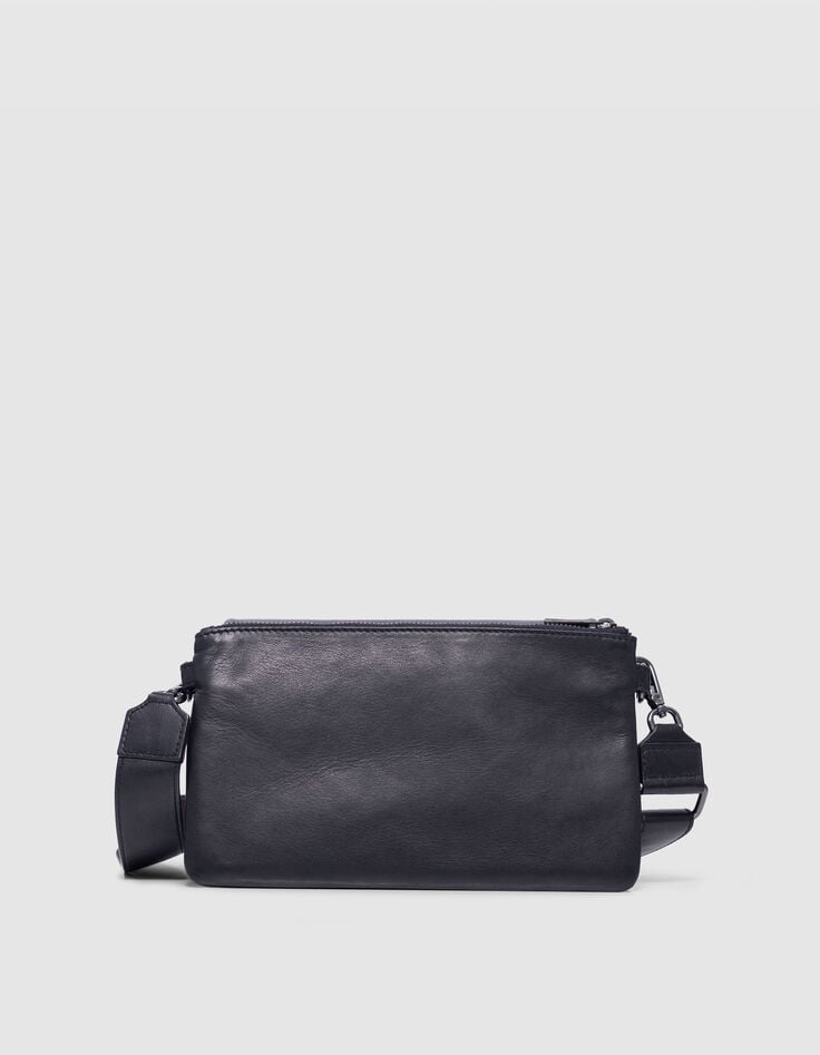 Ikks Le 111 COUTURE Noir Cuir Drapé Femme