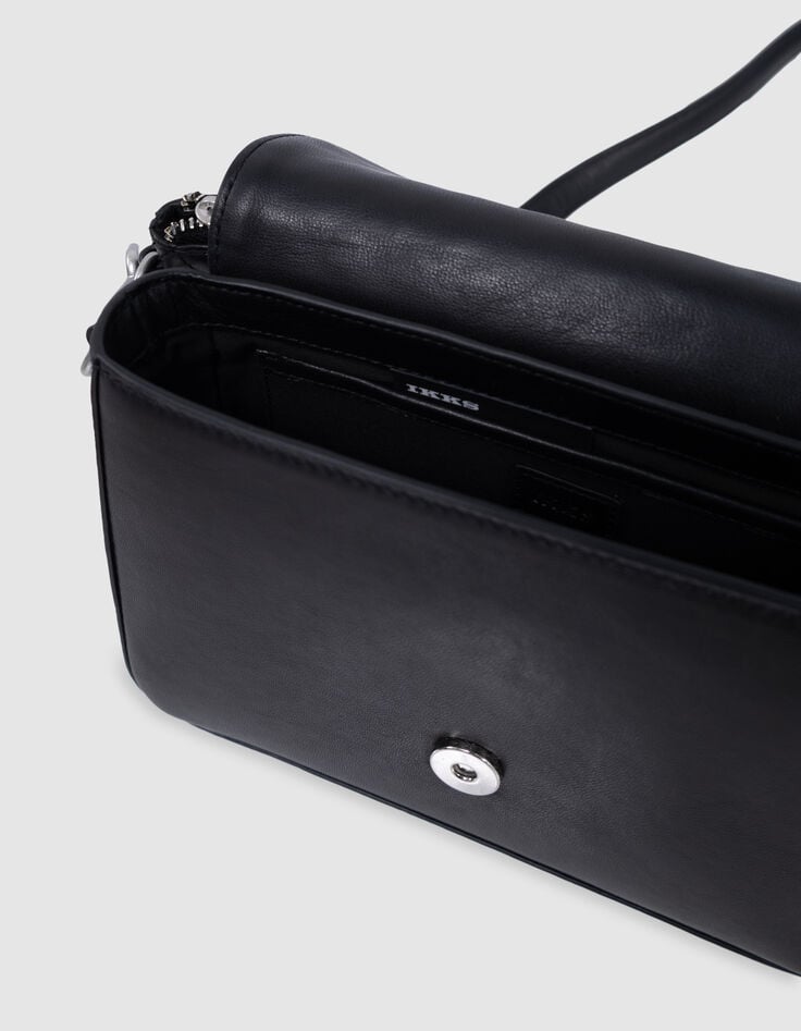 Ikks Le 111 DROUOT Noir Cuir Matelassé Femme