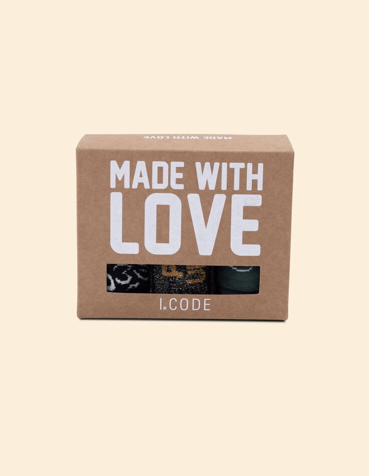 Ikks Lot 3 Paires De Chaussettes Femme I.Code