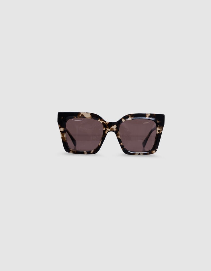 Ikks Lunettes Solaires Billy Marron Verres Roses