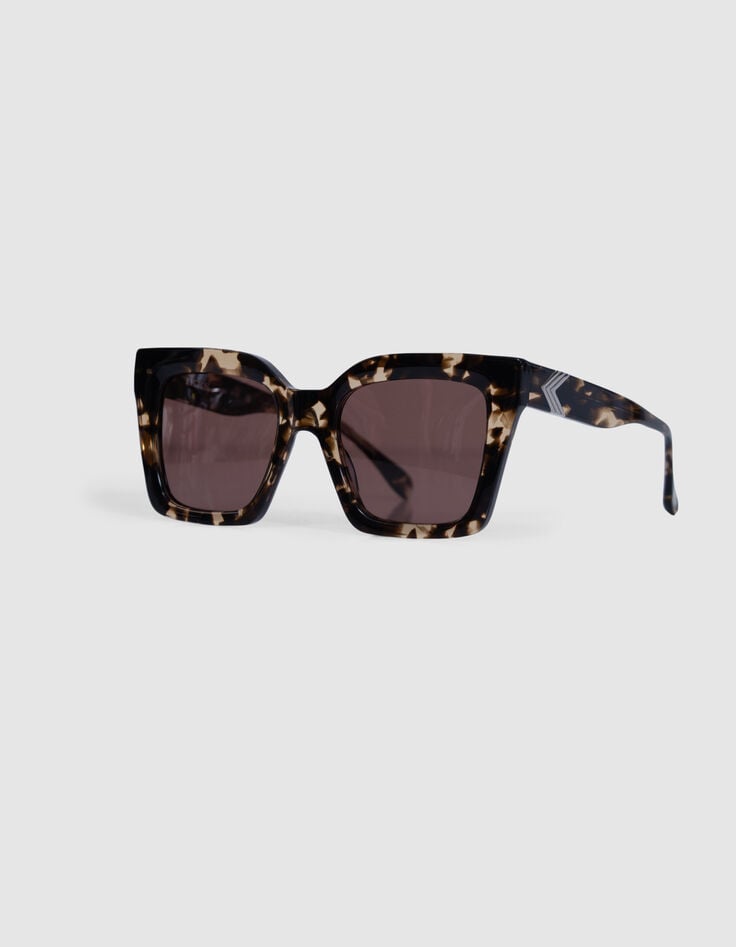 ikks Lunettes solaires Billy marron verres roses
