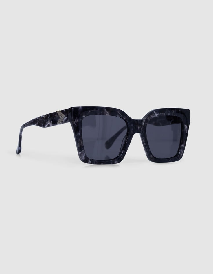 Ikks Lunettes Solaires Billy Noires Verres Gris