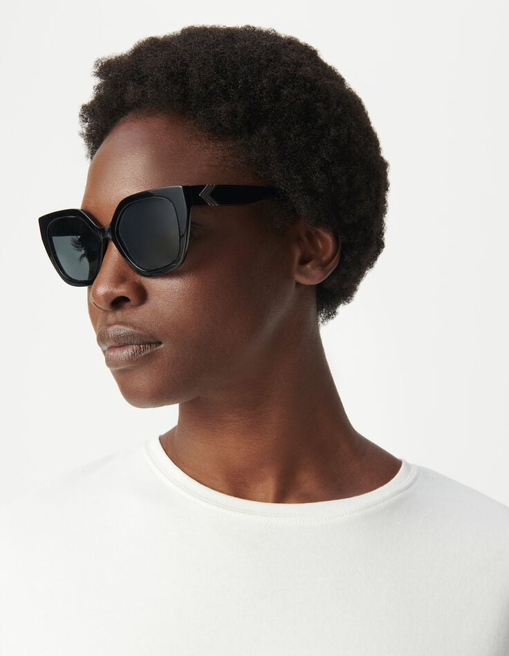 ikks Lunettes solaires Carla noires verres gris