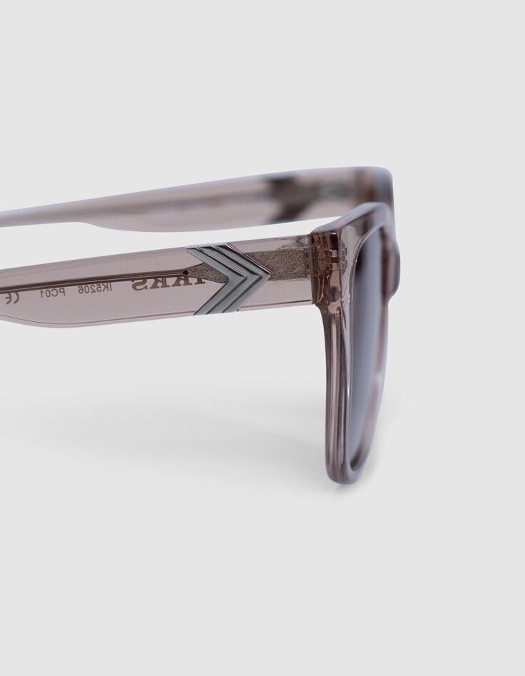Ikks Lunettes Solaires Charly Beiges Verres Brun
