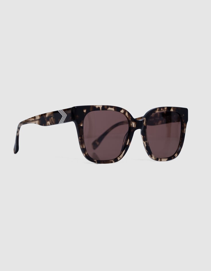 Ikks Lunettes Solaires Charly Marron Verres Roses