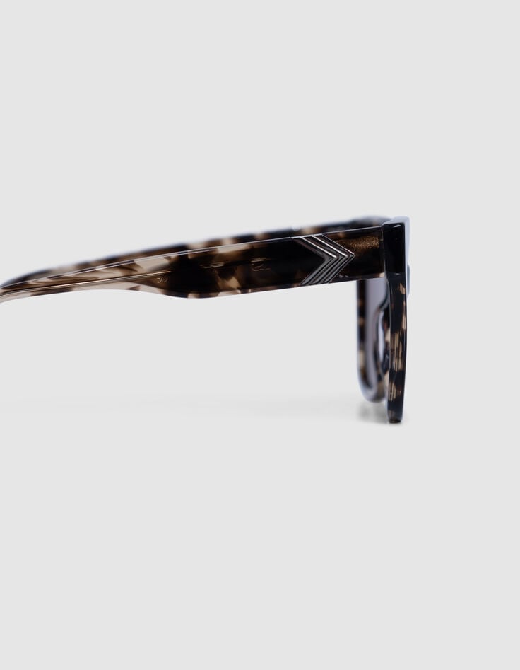 Ikks Lunettes Solaires Charly Marron Verres Roses