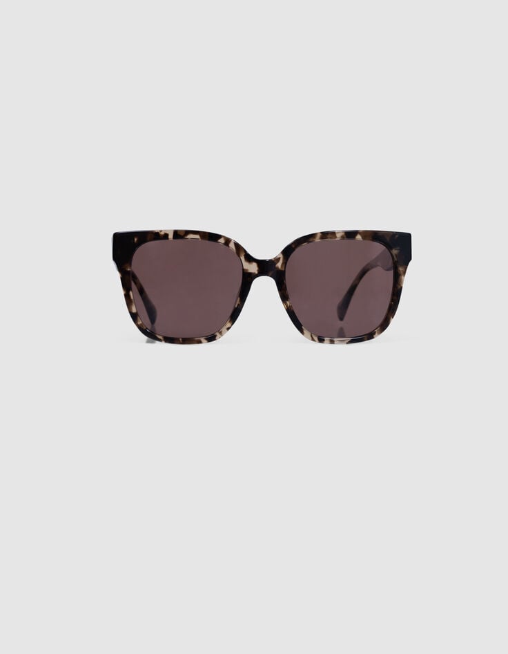 Ikks Lunettes Solaires Charly Marron Verres Roses