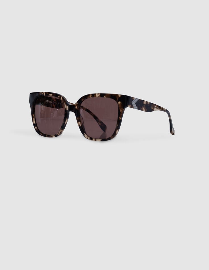 ikks Lunettes solaires Charly marron verres roses