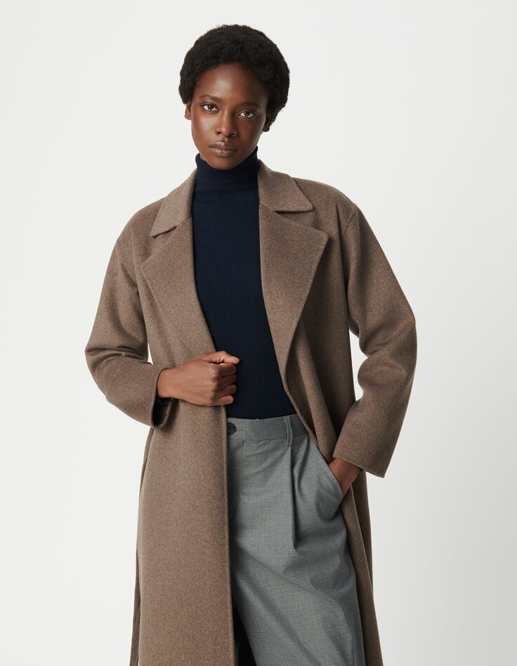 Ikks Manteau Sésame Long Et Ceinturé Femme