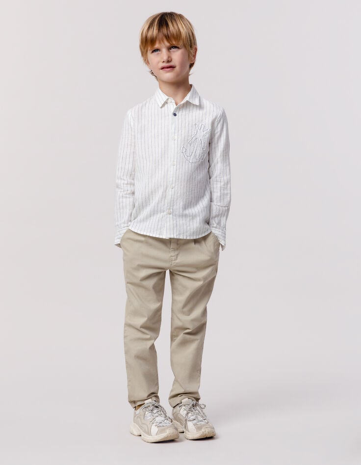 Ikks Pantalon CHINO Beige Garçon