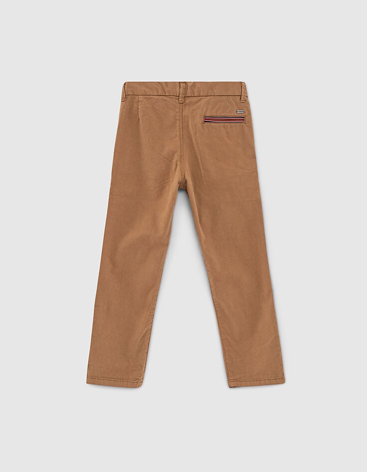 Ikks Pantalon Chino Camel Garçon