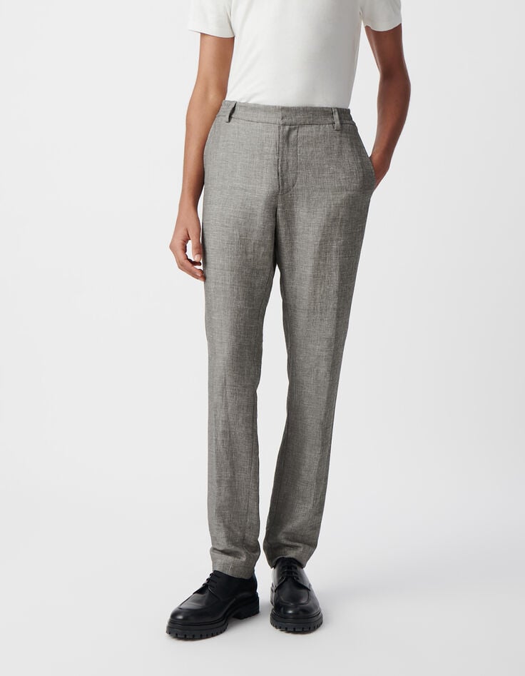 Ikks Pantalon CHINO Noir Faux Uni Homme