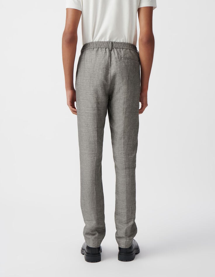 Ikks Pantalon CHINO Noir Faux Uni Homme