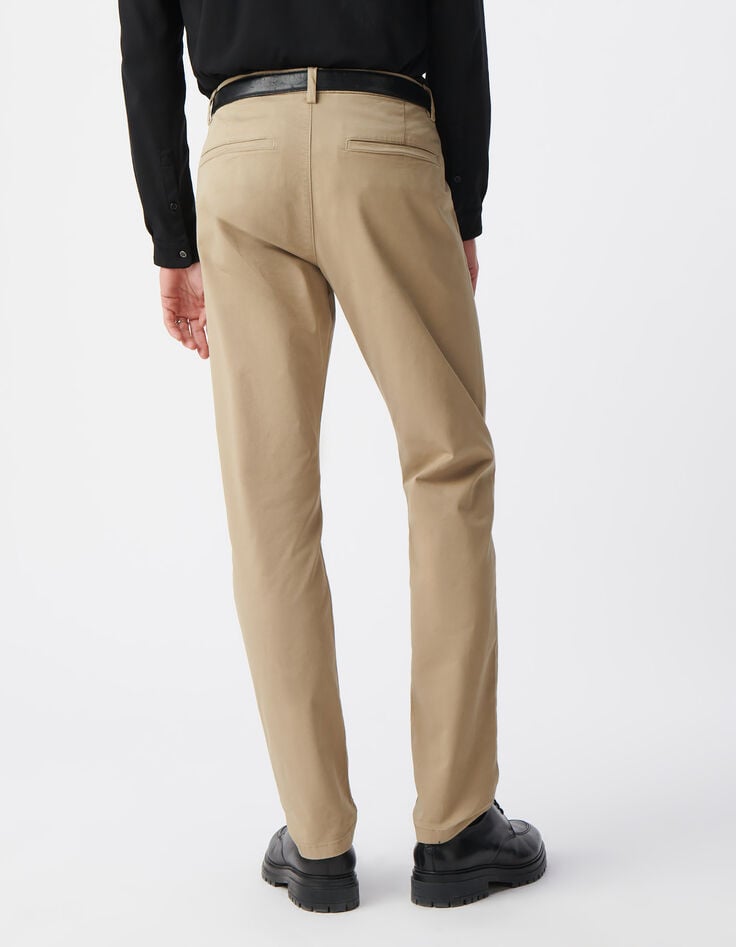 Ikks Pantalon Chino SLIM Beige Homme
