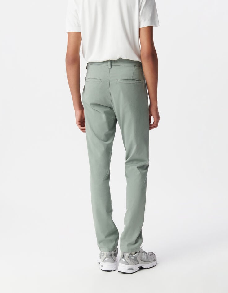 Ikks Pantalon CHINO SLIM Bleu Gris Homme