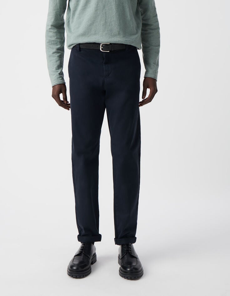 Ikks Pantalon Chino SLIM Bleu Marine Homme