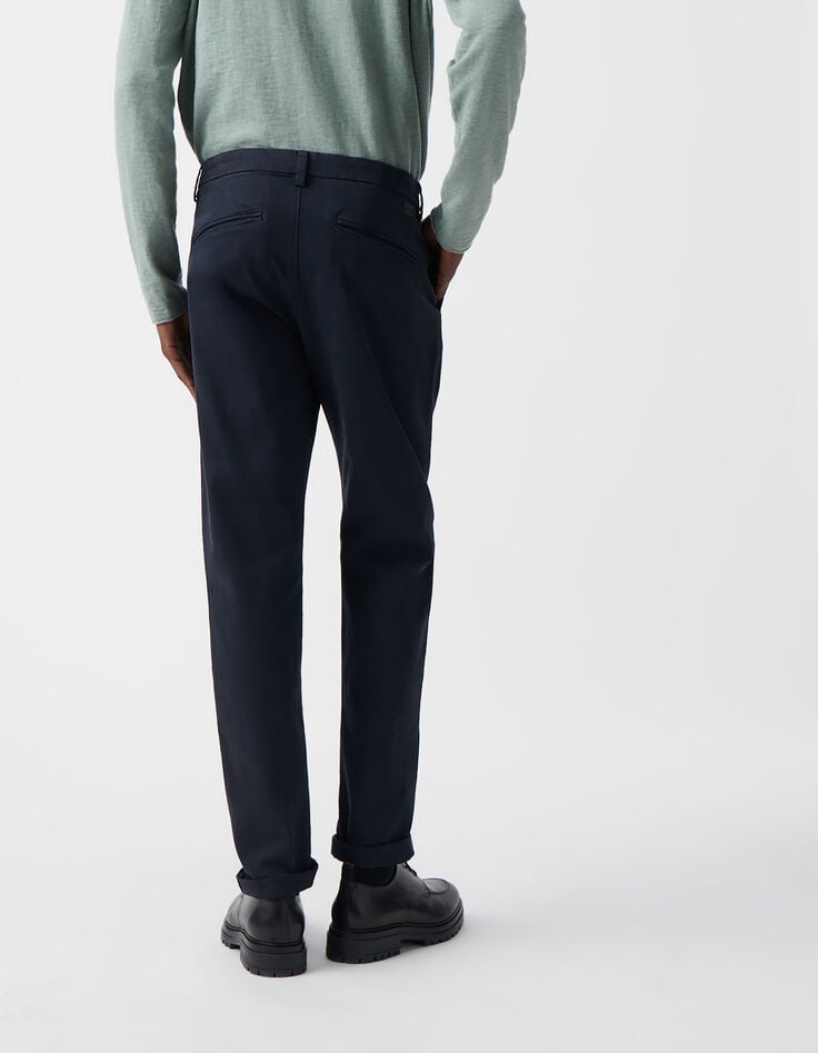 Ikks Pantalon Chino SLIM Bleu Marine Homme
