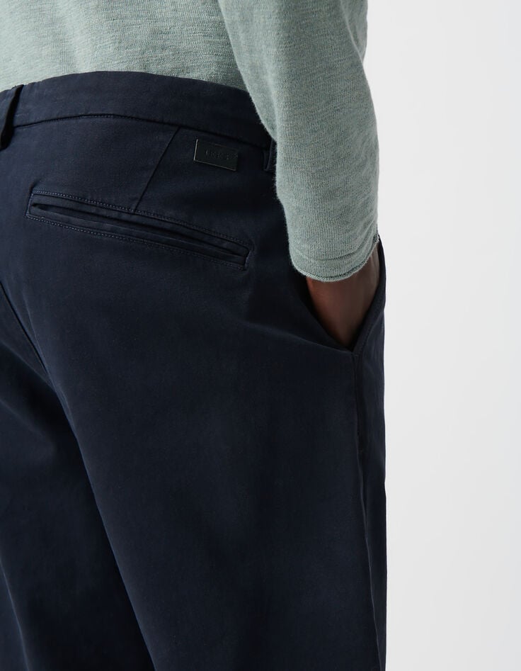 Ikks Pantalon Chino SLIM Bleu Marine Homme