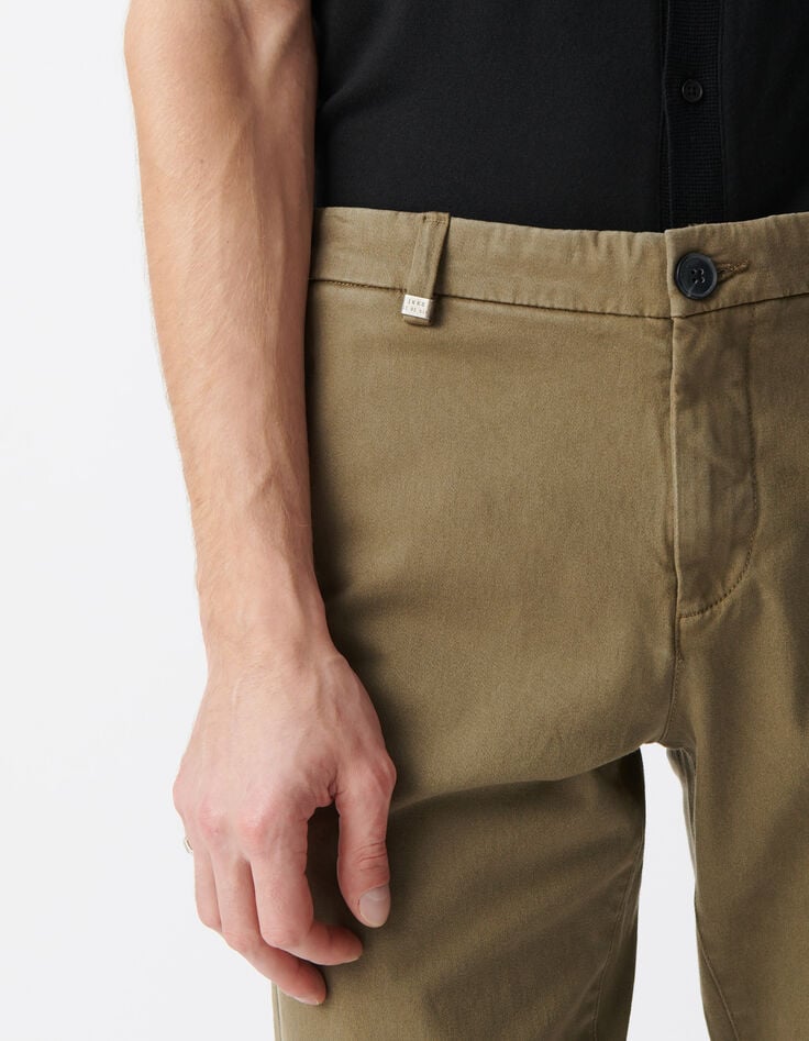 Ikks Pantalon Chino SLIM Kaki Homme
