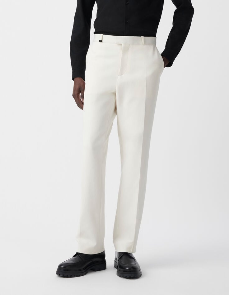 Ikks Pantalon De Costume Blanc Homme