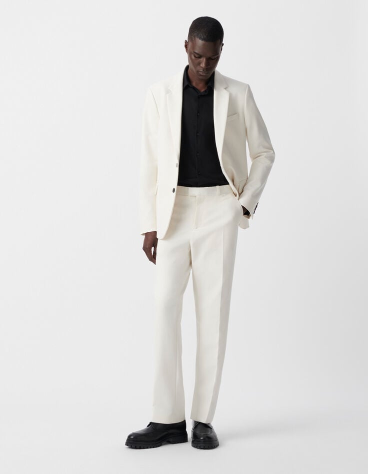 ikks Pantalon de costume blanc Homme