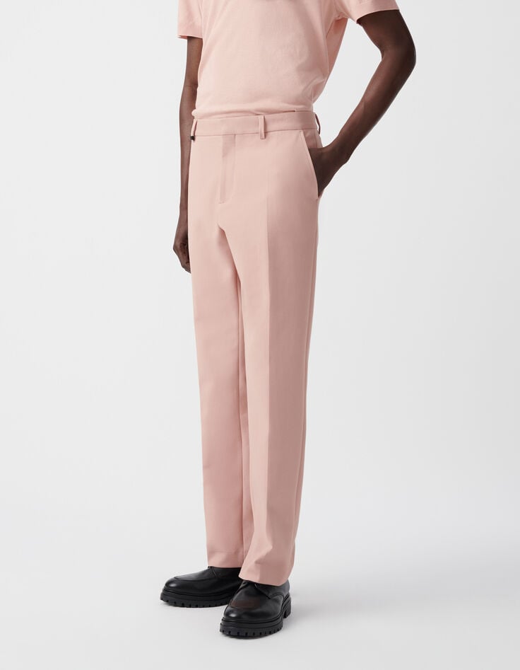 Ikks Pantalon De Costume Bois De Rose Homme