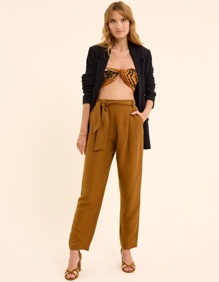 Ikks Pantalon De Costume Camel I.Code