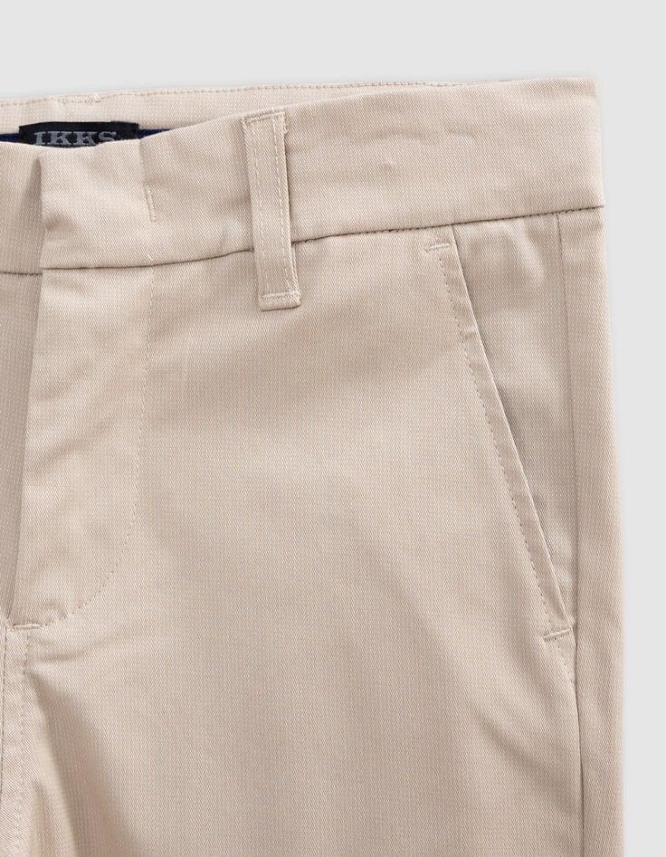 Ikks Pantalon De Costume Cérémonie Beige Garçon