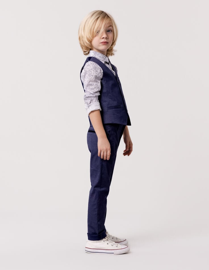 ikks Pantalon de costume cérémonie marine garçon